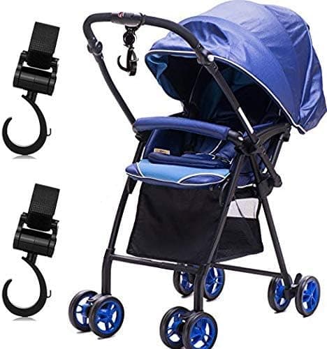 2-pack roterande barnvagnskrokar, universell barnvagnstillbehör
