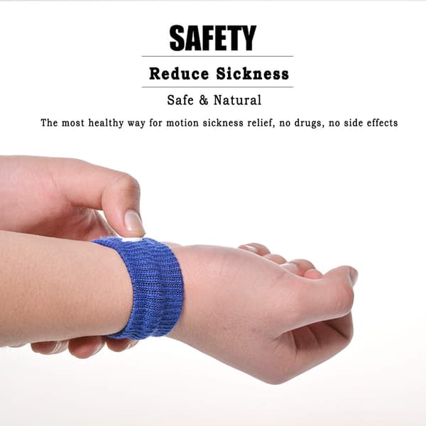 10 par Akupressurarmband, Åksjukeband