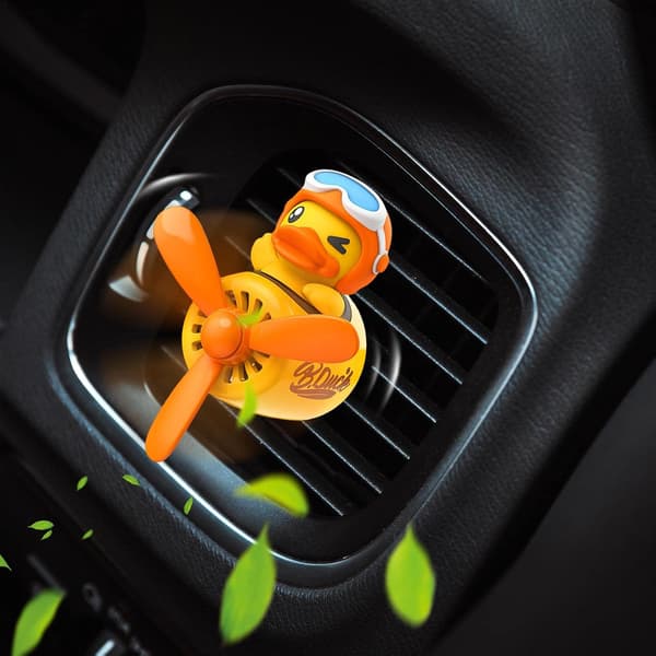 1 stk. gul bil luftfrisker ventilationsklips, bilduft