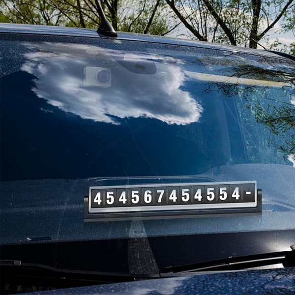 1 stycke (Silver) Tillfällig parkeringsskylt - Garage Stoppskylt