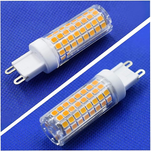 Dimbar G9 Bi-pin LED-pære 9W Halogenpære Ekvivalent Varmt Hvit 3000K AC 220V-240V Passer til Krystalllampe/Lysekrone/Hjembelysning -