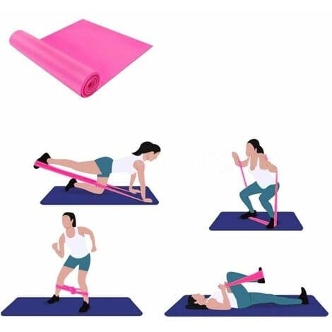 Yoga-sett med ball, blokker, strekkbånd, motstandsloop og bomullsstropp