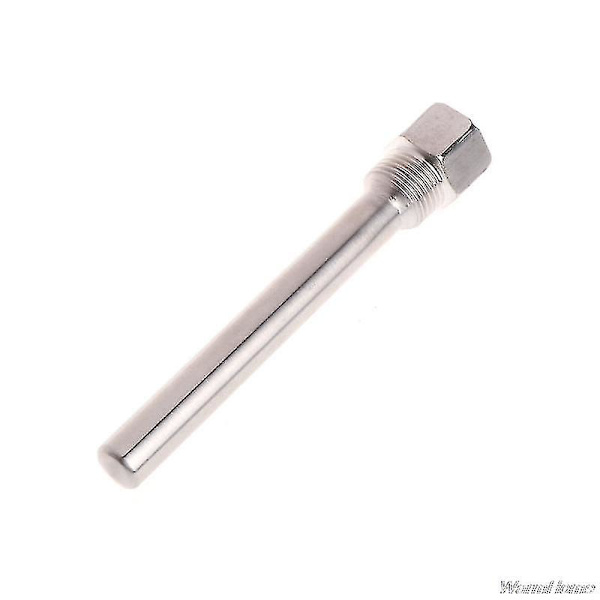 Rustfrit stål termorør 1/2\" Npt gevind 130mm lang til temperatursensorer J22 21 dråbe
