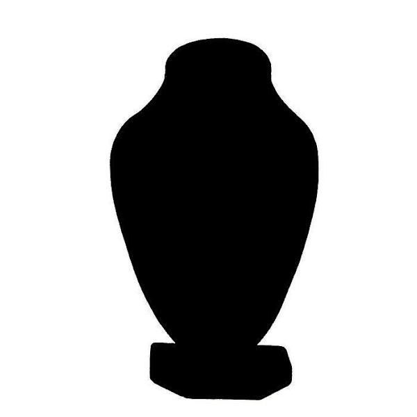 Uusi musta mannekiini koristele kaulakoru koruteline näyttöteline