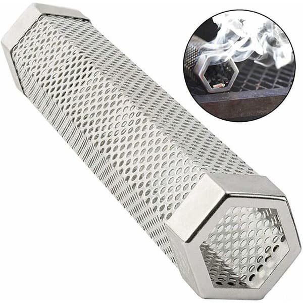BBQ-rökpipa Hexagonal 304 Rostfritt Stål Rökt Kött Nätpipa (Hexagon 12\")