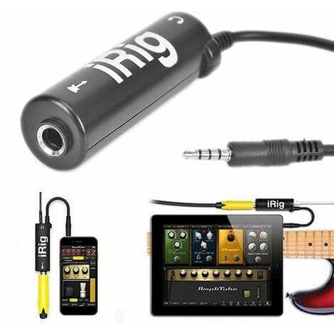 3 stk. Blå Irig Guitar Interface Konverter til Iphone Ipad Ipod
