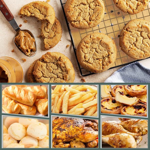 200 stk Luftfrityrpapir, 8,5 tommer Engangs Luftfrityrforinger, Premium Perforert Bakepapir for Luftfrityr