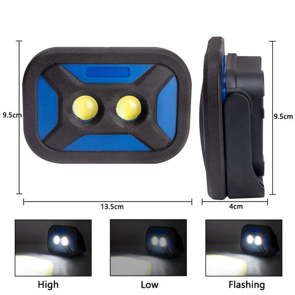 1 Styk Udendørs Mobil Solcelle Bærbar Lampe COB Arbejdslys LED