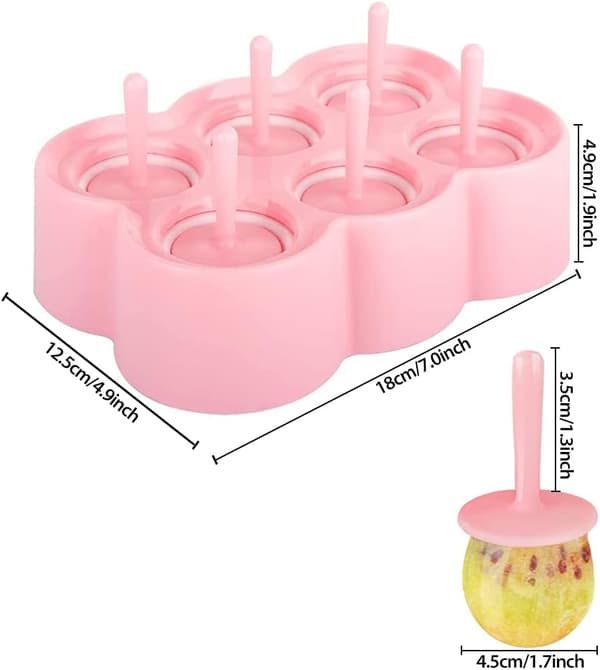 1 stk. (Pink) Silikone Isform, Ispindeforme DIY Genanvendelig