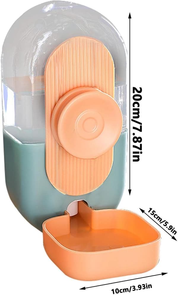 Kanin Vanndispenser - 800ml Automatisk Gravitasjons Pet Vann