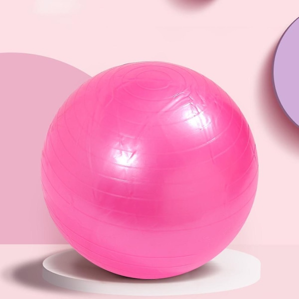 Träningsboll Balansboll Med Pump För Yoga Pilates Stretching Fitness Hem Gym Träning Pink Frosted-55Cm