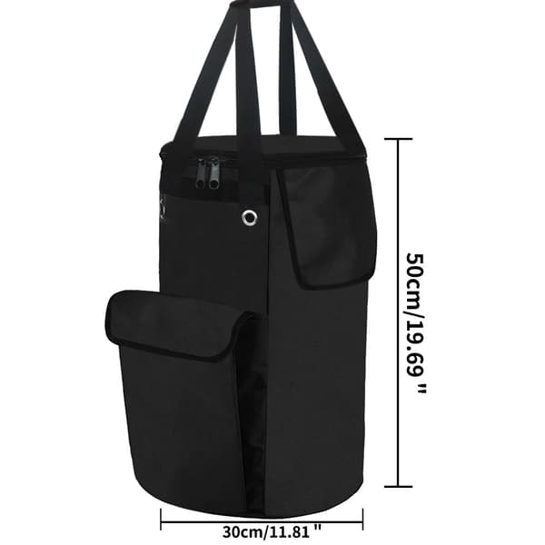 1 stk Sort Robust Vandtæt Gastank Tote 20lb Propan