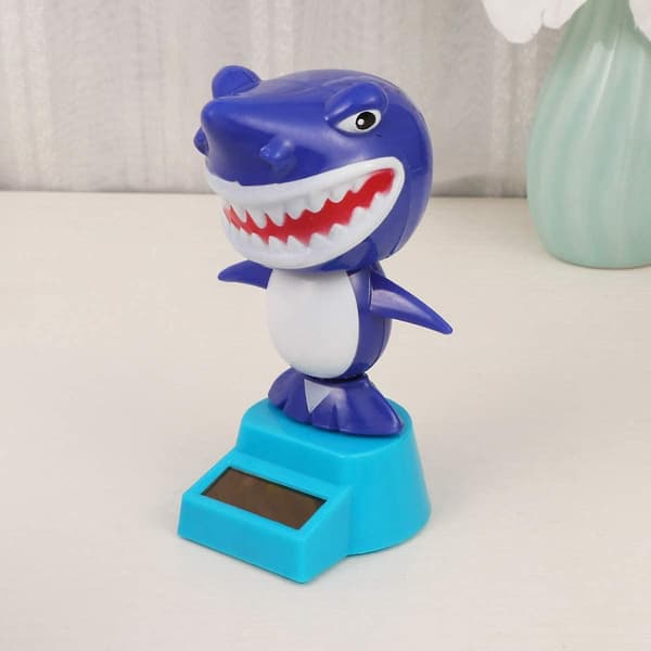 Cartoon Shark Kreativ Prydnad (Blå),