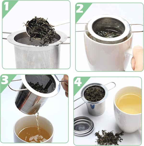 Teefilter, 304 Rustfrit Stål Teefilter Teinfuser med