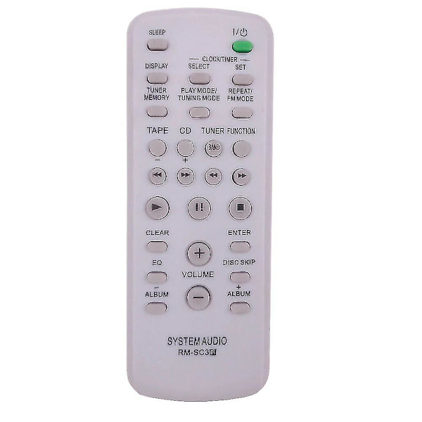 Fjernkontroll for Sony CD Hifi Rm-sc3 Cmtcp555 Cmthpx7 Cmtne5 Lbtzx6 Lbtzx8 Lbtzx9 Mhcgx250