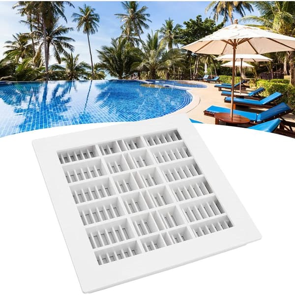 25×25cm Hovedrække SP-1031ABS Materiale Pool Afløbsbræt Indløbsafløbstilbehør Velegnet til udendørs, værktøjsrum