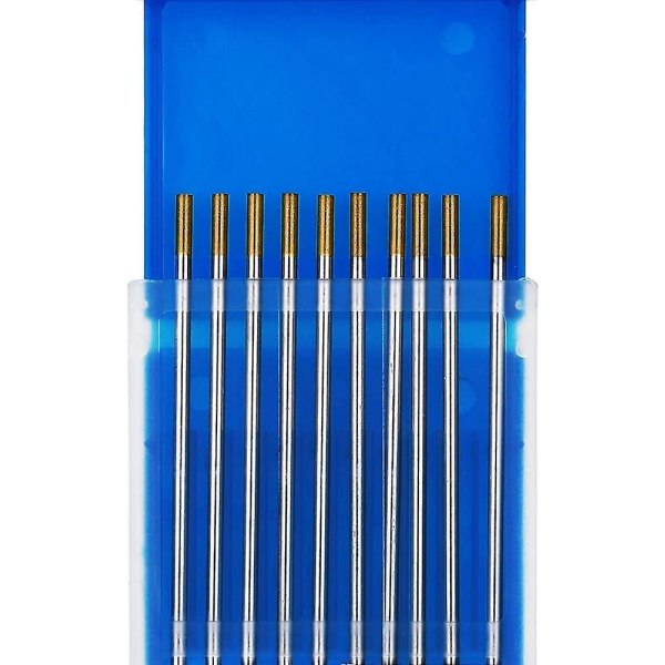 Tig Welding Tungsten-elektroder, 1,5 % lantan, Wl15 (gull), 2,0 mm X 150 mm 10 stk per pakke