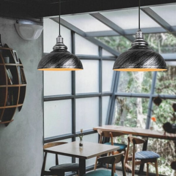 Paket Chandelier Hängande Industriell Retro E27 Taklampa Järn Lampskärm för Vardagsrum Sovrum Matrum Restaurang