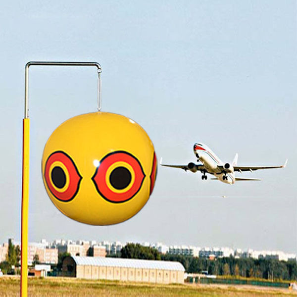 Gula fågelskräckande ballonger Bird Eye-ballonger för jakt på duvor, kråkor etc. Lämpliga för utomhusbruk