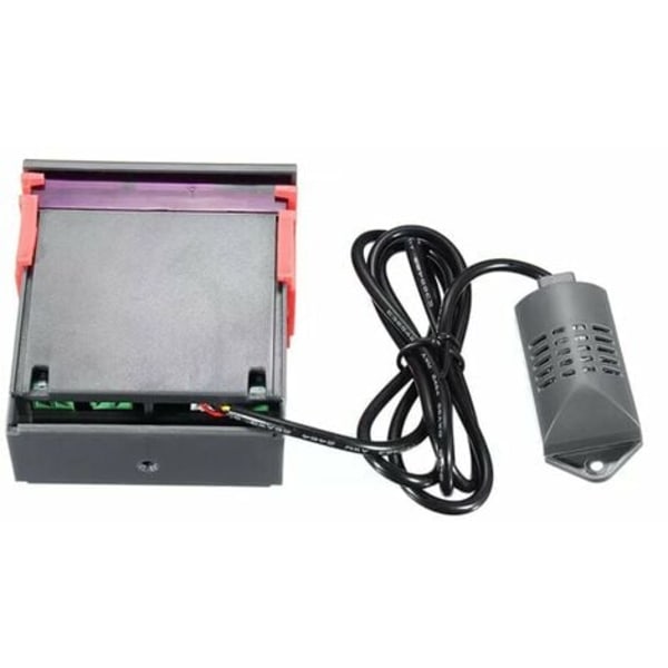 Digital Display Fugtighed og Temperaturregulator med Indbygget Sensorprobe Relæudgang, 110-220V - 110-220V