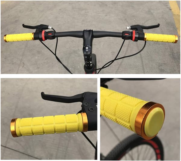 Par Ergonomiske Skridsikre Bløde Cykelgreb i Gummi til MTB