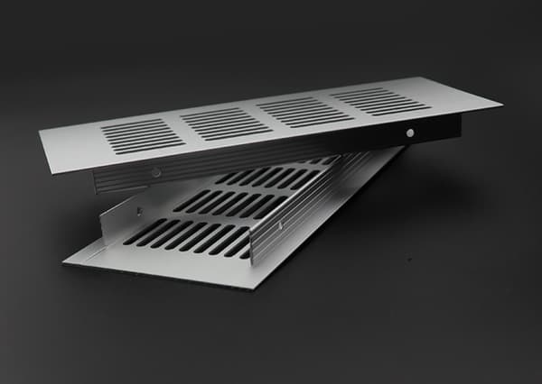 Aluminiumlegering Pustende Mesh, Rektangulær Pustende Mesh for Skap og Skap, Møbel Hardware Ventilasjonsmesh (50X225mm)