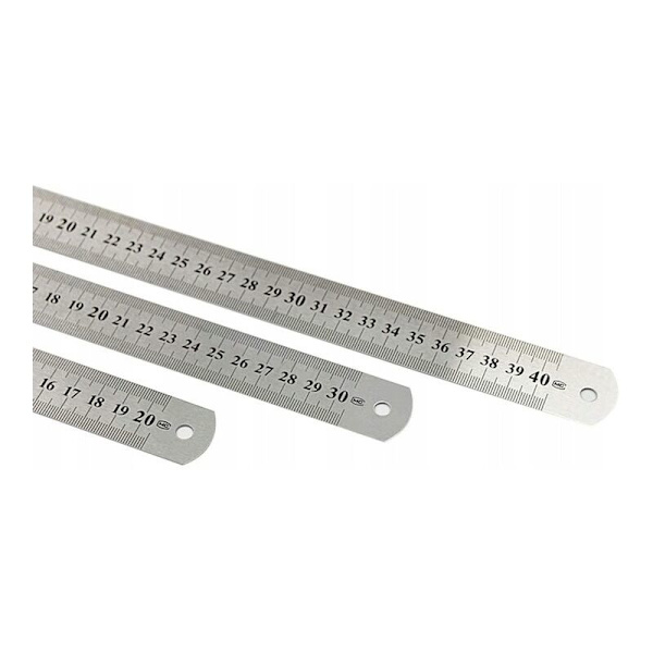 20cm+30cm+40cm Miekka-teräsmitta Metrinen Tuuma Teräsmitta Ruostumattomasta Teräksestä Valmistettu Mitta Käänteinen Suunnittelu Piirustus Sopiva