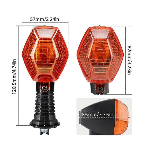 Motorcykel Blinklys Indikatorlamper til Suzuki Bandit og V Strom (1 par)