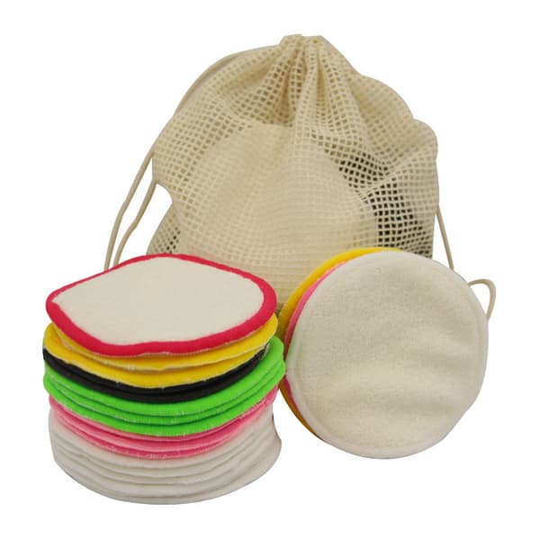Vaskbare makeupfjerner-servietter i mikrofiber, 10 stk., genanvendelige og