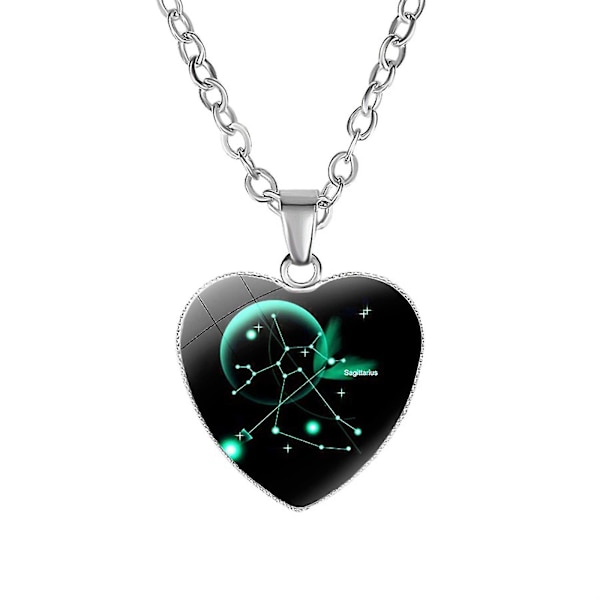 Mode Crescent 12 Stjärntecken Konstellation Hänge Halsband
