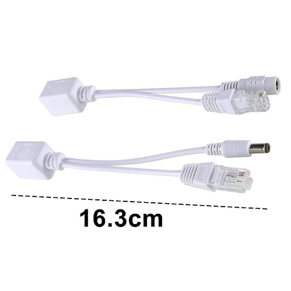 2 stk. Passiv Poe Injektor og Splitter Kit DC Strømadapter Stik
