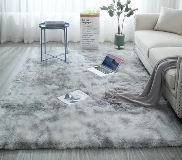 Olohuoneen matto 40*60cm Harmaa Pehmeä Polypropeeni Kuitu