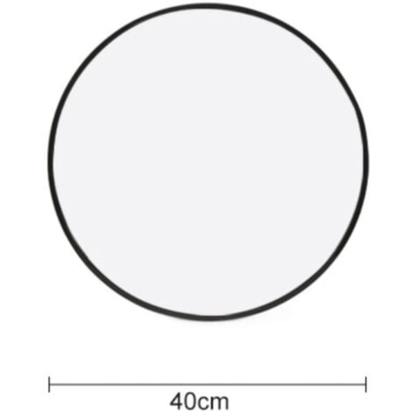 Baderomsspeil, Rund 40 cm i diameter