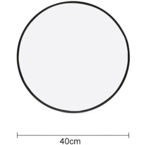 Badeværelsesspejl, Rund 40 cm i diameter