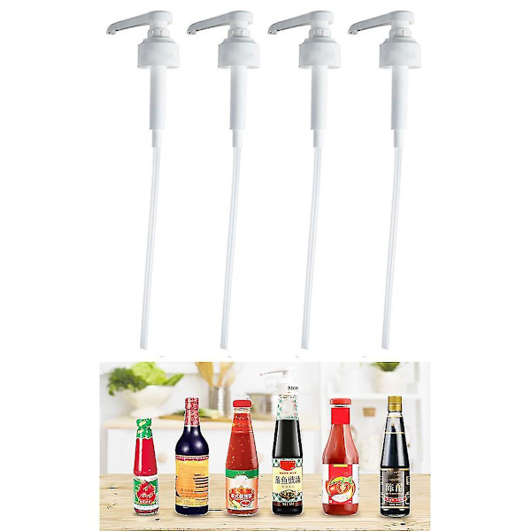 4 Stycken Kaffesirapspump Sirapsflaskpump Lotionpump För Flaskor