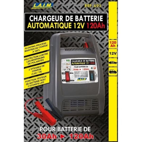 Automatisk 120 AH batterioplader
