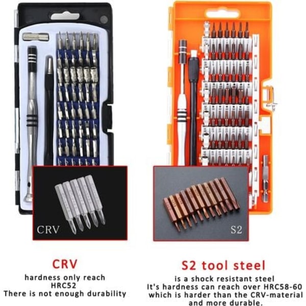 Skruvmejselset med 56 magnetiska skruvbits, verktygsset för alla elektroniska enheter, magnetiskt skruvmejselset för mobiltelefoner