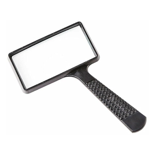 10x Bärbar Förstoringsglas, Rektangulärt Förstoringsglas, Repskyddande Glaslins För Äldre Läsning, Hobby, Reparation, Observation