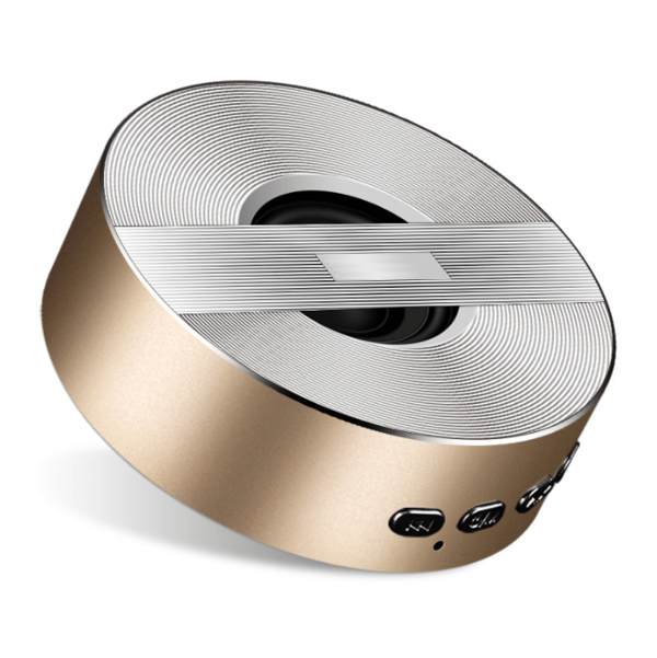 Trådløs bluetooth-højttaler, minihøjttaler til bil (guld)