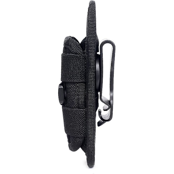 Taktisk 360 Graders Rotationsbar Ficklampa Holster Ficklampa Holster Bältesväska Bärbar Ficklampa Hållare Jakt Belysningstillbehör, Ficklampa Holster 360 Grader