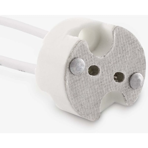 BET Set med 10x GU5.3 sockel - GU5.3 eller MR16 sockel - Hållare med 12V kabel - För glödlampa som LED halogen spo