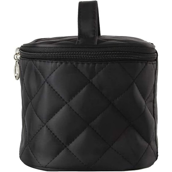 1 sort stor makeuptaske, bærbar, vandtæt, klassisk