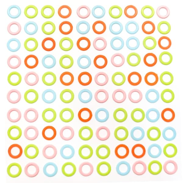 300 st Plast Stygnmarkörer Stickmarkörer Ringar Släta