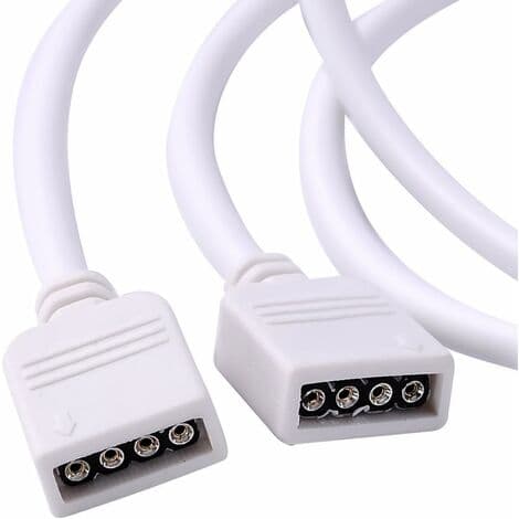 Förlängningskabel med 4-polig kontakt för LED-remsor (2M, 2-pack)