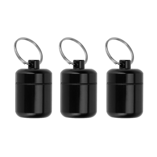 3pcs Case Mini Portable Aluminum Alloy Durable Pill Box For Travel Holiday Trip Outdoor