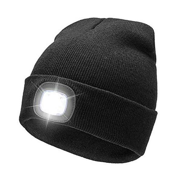 LED-pipo valolla - Musta, USB ladattava handsfree
