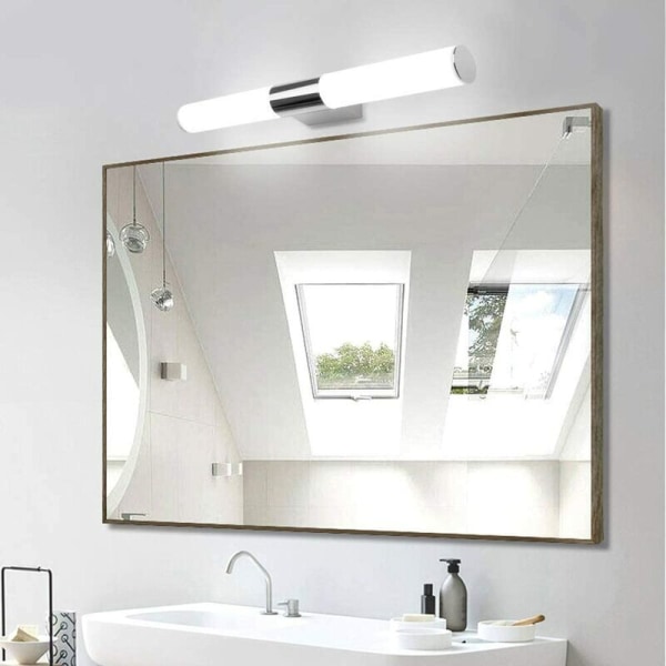 40cm 16W Silver White Highlight Light Badrumsvägg Led Spegel Frontljus LED Sovrumsvägglampa för smink, för badrum