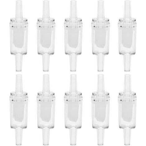 Akvarie Luftflödeskontrollventil Envägs Kontrollventil Akvarium Fisk Tank Syrepump Kontrollventil 10st (Vit)-