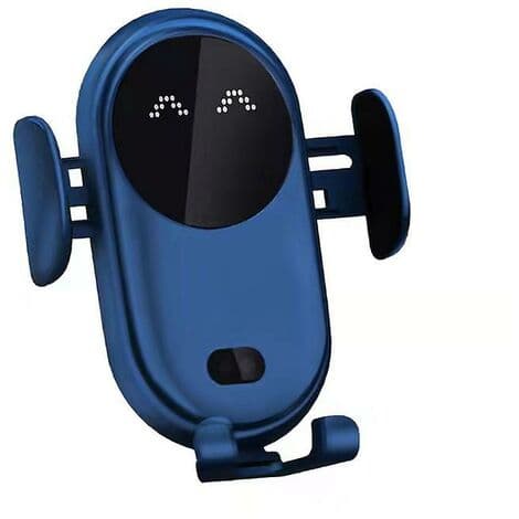 Smart bil trådløs lader, gul automatisk sensor smart biltelefonholder