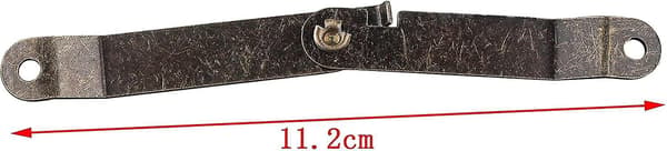 Jubee Sæt med 5 roterende foldbare bagklapshængsler, 67 x 11 mm